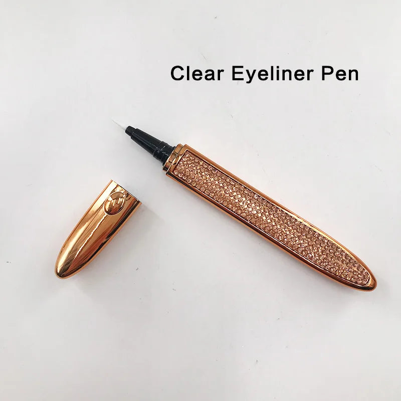 No Glue Non Magnetic Quick Drying Eyelashes Sticking Eye Liner Pen